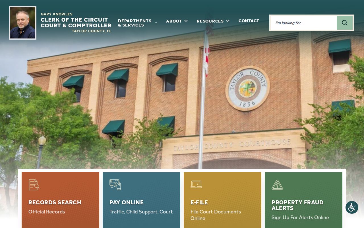 Taylor County Clerk court records gateway
