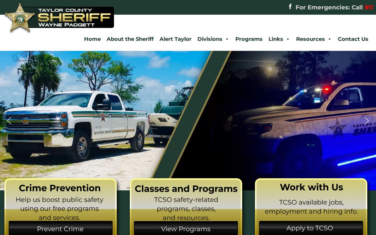 Taylor County Sheriff records and search gateway